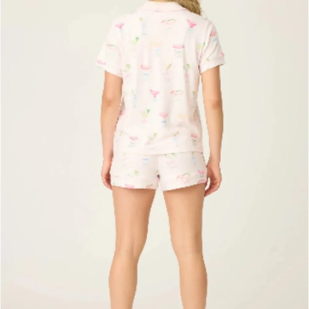 P.J. Salvage - Pretty Punch Cocktail Print 3-Piece Pajamas Short Set $100 - Picture 5 of 13